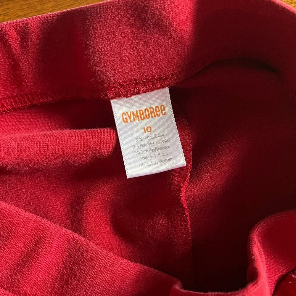 Gymboree red flare pants 10